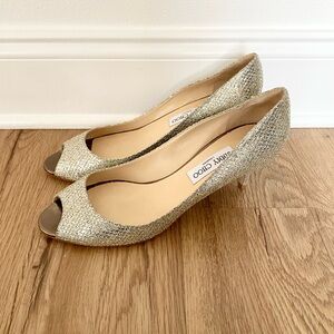 JIMMY CHOO Isabel Glitter Pumps size 41.5 11